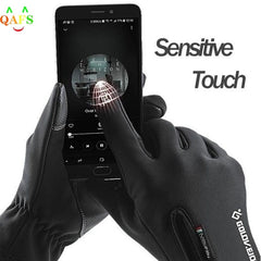 Outdoor Winter Gloves Waterproof Moto Thermal Fleece Lined Resistant Touch Screen Non-slip Motorbike Riding Gloves For Men Women