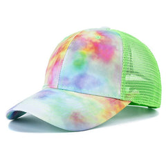 New Fashion Women Tie Dye Cap Multicolor Irregular Print Baseball Cap Female Outdoor Streetwear Summer Caps Hats