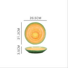 Fruit Shaped Ceramic Salad Plate Creative Cute Household Snack Dish - Wowza