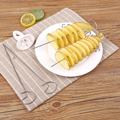 Potato BBQ Skewers For Camping Chips Maker potato slicer Potato Spiral Cutter Barbecue Tools Kitchen Accessories