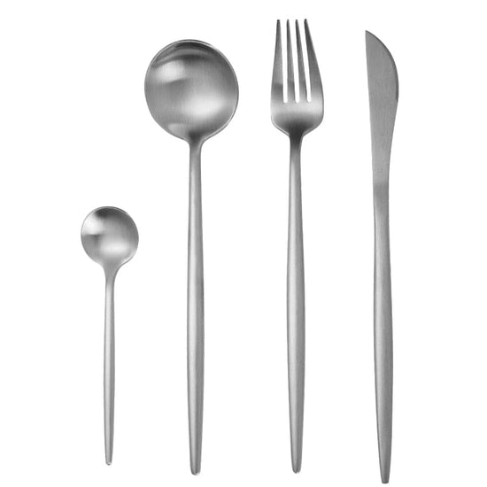 Rose Gold Tableware Set Stainless Steel Cutlery Set Western Food Tableware Luxury Fork Teaspoon Knife Cutlery Set fork spoon - Wowza