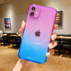 LOVECOM Gradient Clear Watercolor Phone Case For iPhone 13 12 14 Pro Max 11 Pro Max XS Max XR X 7 8 Plus Coque Soft TPU Cover