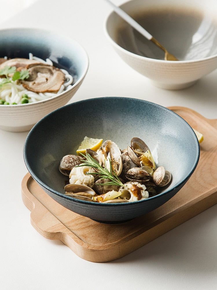 Japanese Ramen Bowl Ceramic Bowl Household Salad Bowl Creative Specialty Restaurant Tableware - Wowza