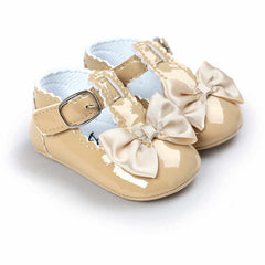 Newborn Baby Girls Shoes PU leather Buckle First Walkers Big Bow Summer Princess Shoes Party Wedding Baby Girl Shoes