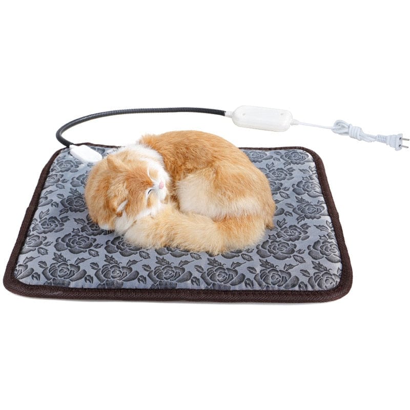45cm*45cm Pet Waterproof Electric Heating Pad 3-mode Winter Dog Bed Heater Cat Warm Blanket EU/US Plug