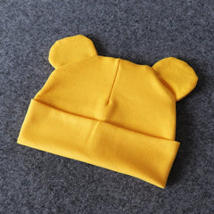 Baby Hat With Ears Cotton Warm Newborn Accessories Baby Girl Boy Autumn Winter Hat For Kids Infant Toddler Beanie Cap Girls Hat