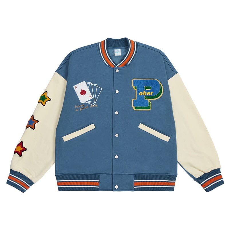 INFLATION Streetwear Vintage Baseball Jacket Men High Quality Towel Embroidery Jacket Couple Fleece Bomber Coat