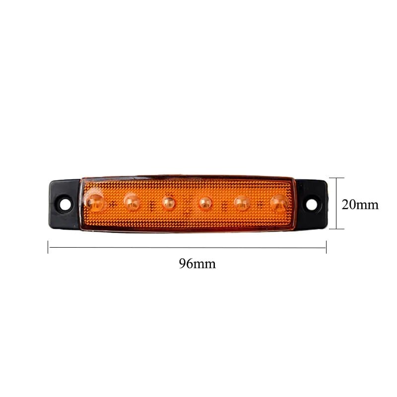 10Pcs Truck Trailer Side Marker Indicators light Car Signal Brake Rear Warning Tail Light LED 12V 24V Warning Lamp