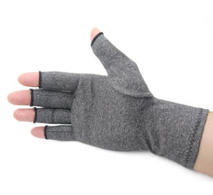 Aptoco Compression Arthritis Gloves Women Men Joint Pain Relief Half Finger Brace Therapy Wrist Support Anti-slip Therapy Gloves