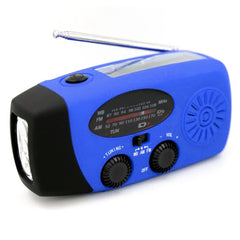 Solar Radio FM AM WB NOAA Weather Radio 2000mAh USB Charging Emergency LED Flashlight Power Ban