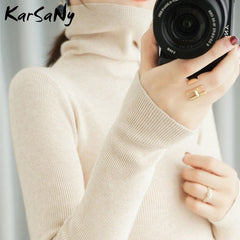 Women's Sweater Winter Clothes Women 2021 Black Turtleneck Sweaters Winter Warm Women's Turtlenecks Pullover Sweater Autumn Pull