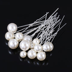 50/20 pcs/pack Women Flowers Hairpin Stick Wedding Bridal Crystal Flowers Hairpin U Shaped Hair Clip Hair Accessories