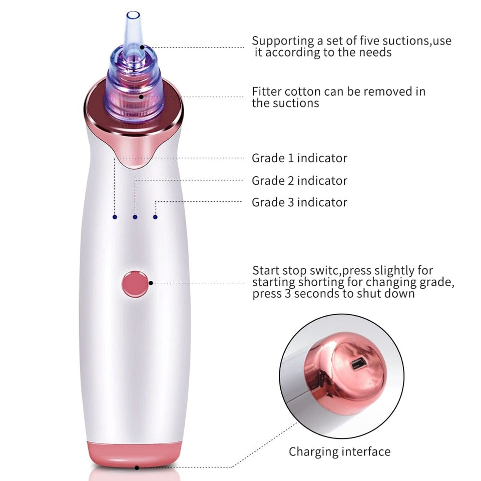 Ultrasonic Skin Scrubber Face Massager EMS Mesotherapy RF Radio Frequency Facial Beauty Blackhead Remover Ultrasoic Infrared