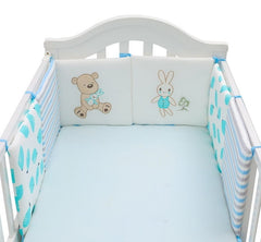 6 Pcs/Set Children's Cot Bumper Baby Head Protector Baby Bed Protection Bumper Cotton Cot Baby Bumpers In the Crib