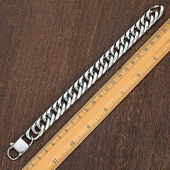 Thick Stainless Steel Bracelet for Men, Hand Chain, Punk Male Bracelets, Jewelry Accessories, Gift, 8mm-14mm Wide