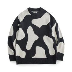 LAPPSTER-Youth Men Harajuku Moutain Winter Sweaters 2023 Pullover Mens Oversized Korean Fashions Sweater Women Vintage Clothes