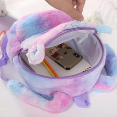 New Women Plush Unicorn Backpacks Cute Fashion Fur Backpacks For Girls Travel Backpack Children Schoolbag Kids Gift Book Bag