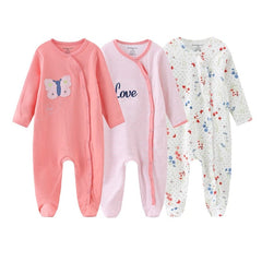 Baby Girl Clothes Long Sleeve 1/2/3PCS Spring and Autumn Clothing Sets Cotton Baby Boy Clothes Newborn Overalls Roupa de bebe