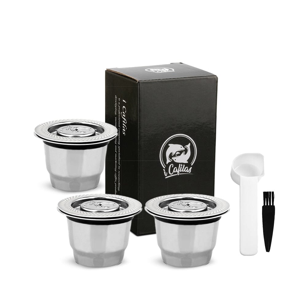 ICafilasCapsule For Nespresso Reutilisable Refillable Capsule Crema Espresso Reusable Refillable Coffee Filter - Wowza