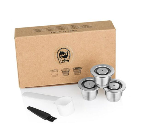 ICafilas Stainless Steel Refillable Reusable For Nespresso Coffee Capsule Cafeteira Filter for Essenza Mini & Citi - Wowza