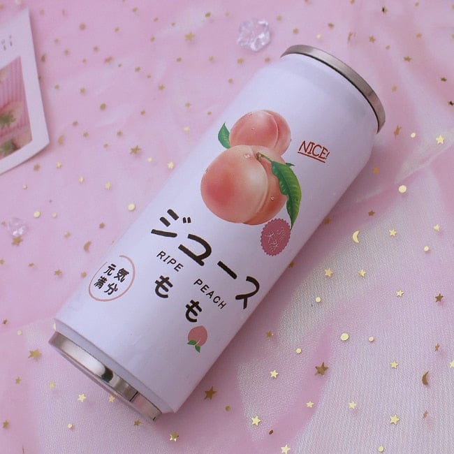 Creative Stainless Steel Japan Juice Candy Color Drink Cans Thermos Portable Unisex Students Personality Trendy Straw Cup - Wowza