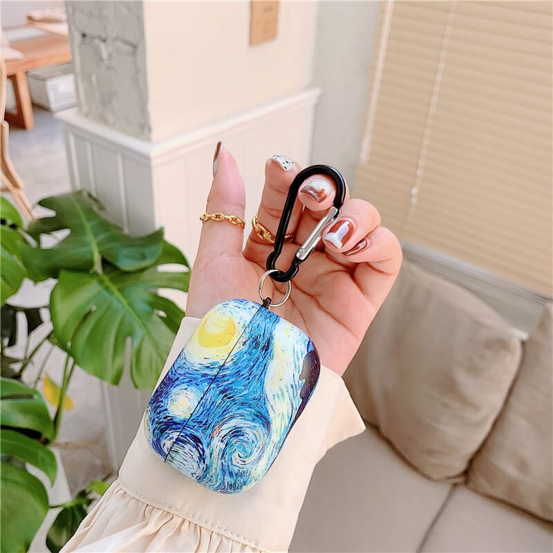 Van Gogh oil painting protective case for Airpods Pro cover bluetooth wireless earphone charging bag for airpod 2 3 airpod cases