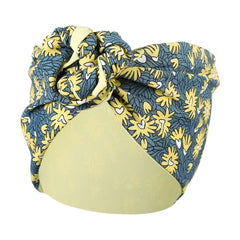 MOLANS New Floral Printing Elastic Bandana Wire Headband Knotted Fashion Tie Scarf Hairband Headdress for Women Hair Accessories