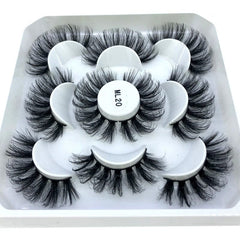 2023 New 5 pairs natural false eyelashes fake lashes long makeup 3d mink lashes eyelash extension mink eyelashes short eyelashes