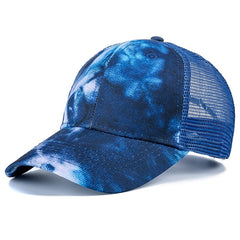 New Fashion Women Tie Dye Cap Multicolor Irregular Print Baseball Cap Female Outdoor Streetwear Summer Caps Hats