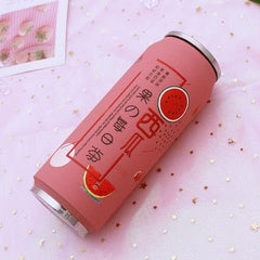 Creative Stainless Steel Japan Juice Candy Color Drink Cans Thermos Portable Unisex Students Personality Trendy Straw Cup - Wowza