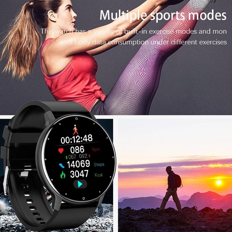 LIGE 2022 New Smart Watch Men Full Touch Screen Sport Fitness Watch IP67 Waterproof Bluetooth Smartwatch Men For Xiaomi Huawei