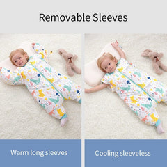 HappyFlute Baby 100% Cotton Sleeping Bag Long Sleeve Winter Cartoon Split Leg Baby Cloth Fit 0~6 Year Baby