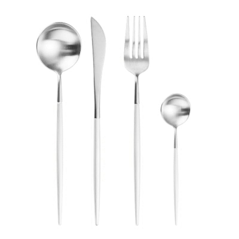 Rose Gold Tableware Set Stainless Steel Cutlery Set Western Food Tableware Luxury Fork Teaspoon Knife Cutlery Set fork spoon - Wowza