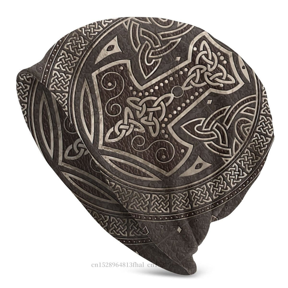 Bonnet Hats Viking Men Women's Thin Hat Tree Of With Triquetra Cap Street Skullies Beanies