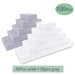 100PCS Magic Sponge 10x6x2cm Melamine Sponge Cleaning Eraser for Dish Wash Household Cleaning Tools Kitchen Bath Cleaning Sponge