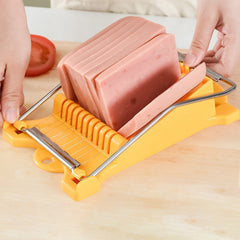 Luncheon Meat Slicer 304 Reinforced Stainless Steel Boiled Egg Fruit Soft Cheese Slicer Spam Cutter - Wowza