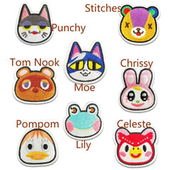 Animal Crossing Horizons NPC Punchy Stitches Tom Nook Moe Chrissy Pompom Lily Celeste Patch Villager Accessories Sticker Game