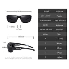 VIAHDA Polarized Sunglasses Men Designer HD Driving Sun Glasses Fashion Male Fishing Eyewear UV400 gafas de sol