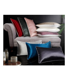 New 100% Mulberry Silk Pillowcase Top Quality Pillow Case Silk Pillows Case 48X74CM Pillowcase Bed Throw Single Pillow Covers