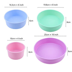 Random Color Silicone Cake Round Shape Mold Kitchen Bakeware DIY Desserts Baking Mold Mousse Cake Moulds Baking Pan Tools - Wowza