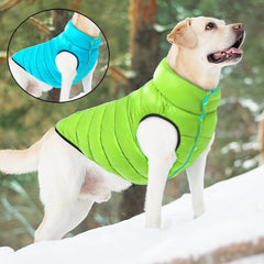 Warm Winter Dog Clothes Vest Reversible Dogs Jacket Coat 3 Layer Thick Pet Clothing Waterproof Outfit for Small Large Dogs - Wowza