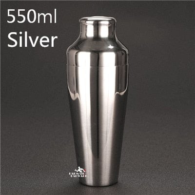 Stainless Steel Cocktail Boston Bar Shaker: 2-piece Set: 18oz Unweighted & 28oz - Wowza