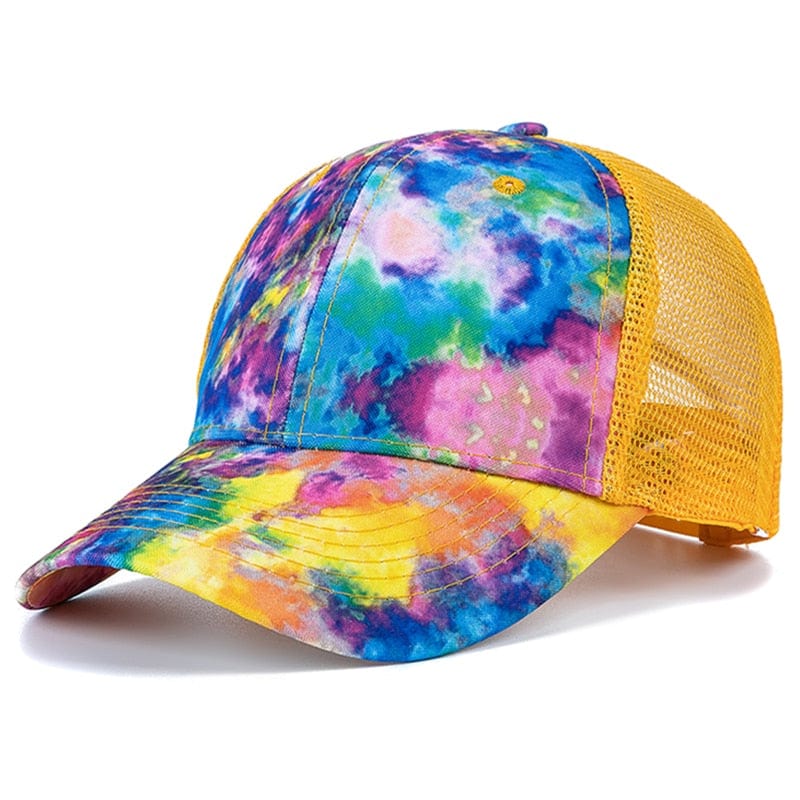 New Fashion Women Tie Dye Cap Multicolor Irregular Print Baseball Cap Female Outdoor Streetwear Summer Caps Hats