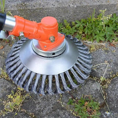 Steel Wire Brushcutter Head Weed Brush Lawn Mower Grass Eater Trimmer Brush Cutter Tools Garden Grass Trimmer Head Weed