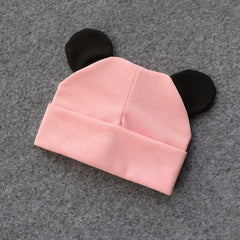 Baby Hat With Ears Cotton Warm Newborn Accessories Baby Girl Boy Autumn Winter Hat For Kids Infant Toddler Beanie Cap Girls Hat