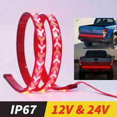 LED Tail light DC 12 24V Red Amber Pickup Turn Signal Truck Utes Container Cargo Jeep RV SUV Brake Light Strip