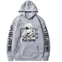 Jujutsu Kaisen Hoodie Hip Hop Anime Pullovers Tops Loose Long Sleeves Autumn Man Cloth