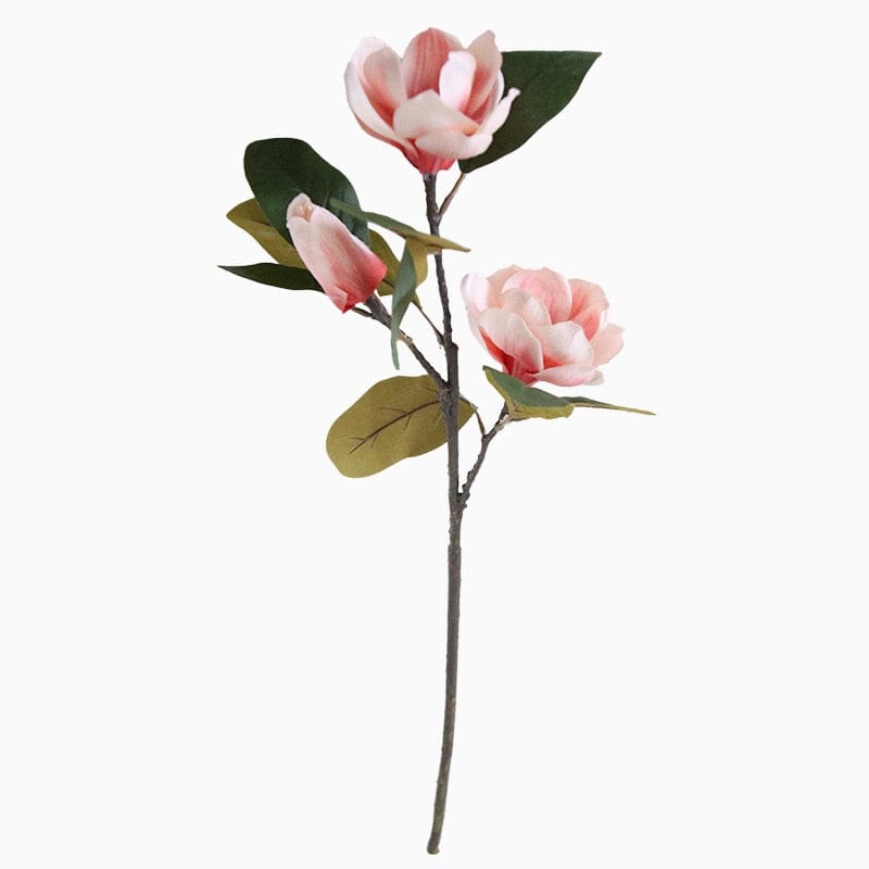 3 Head Magnolia Flower Simulation Valentine's Day Gift Wedding Decoration Artificial Fllower Home Decoration