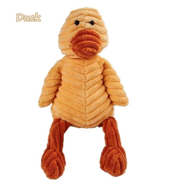 Corduroy Dog Toys for Small Large Dogs Animal Shape Plush Pet Puppy Squeaky Chew Bite Resistant Toy Pets Accessories Supplies