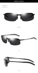 Photochromic Sunglasses Men Women Vintage Metal Polarized Sun Glasses For Male Night Vision Driving Sunglass